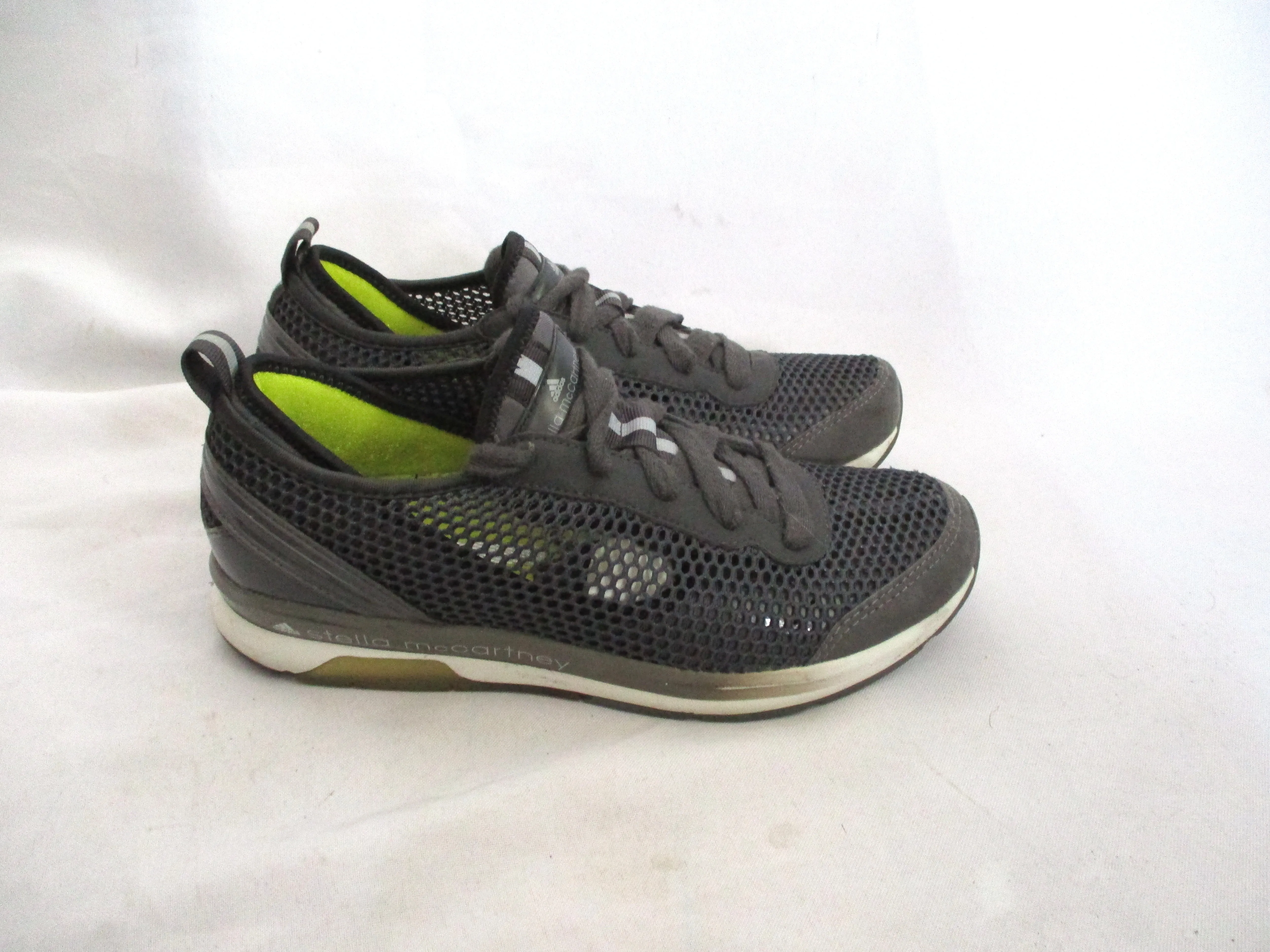 ADIDAS STELLA MCCARTNEY MESH Sneaker RUNNING SHOE 6 GREY GRAY PEWTER