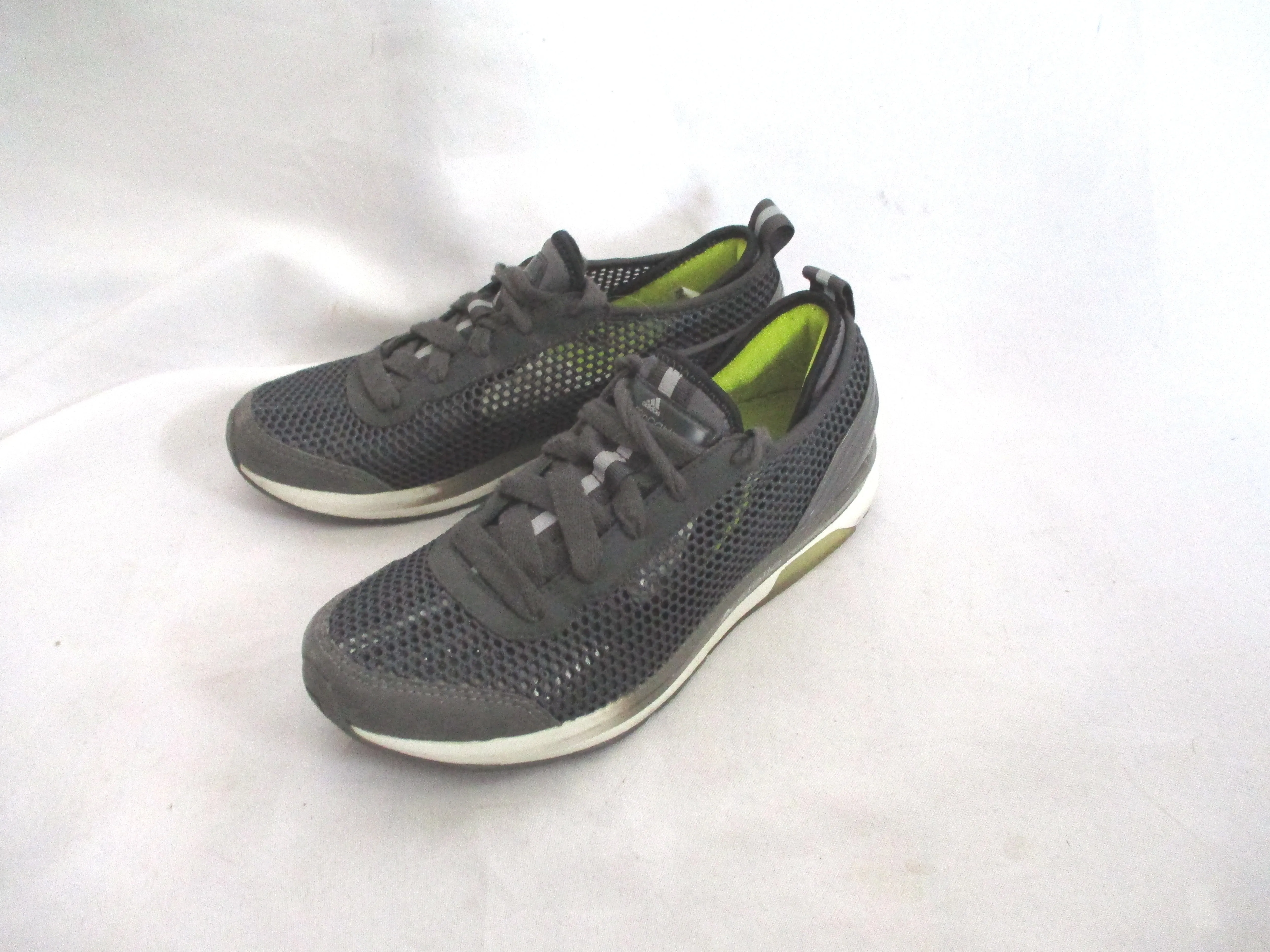 ADIDAS STELLA MCCARTNEY MESH Sneaker RUNNING SHOE 6 GREY GRAY PEWTER