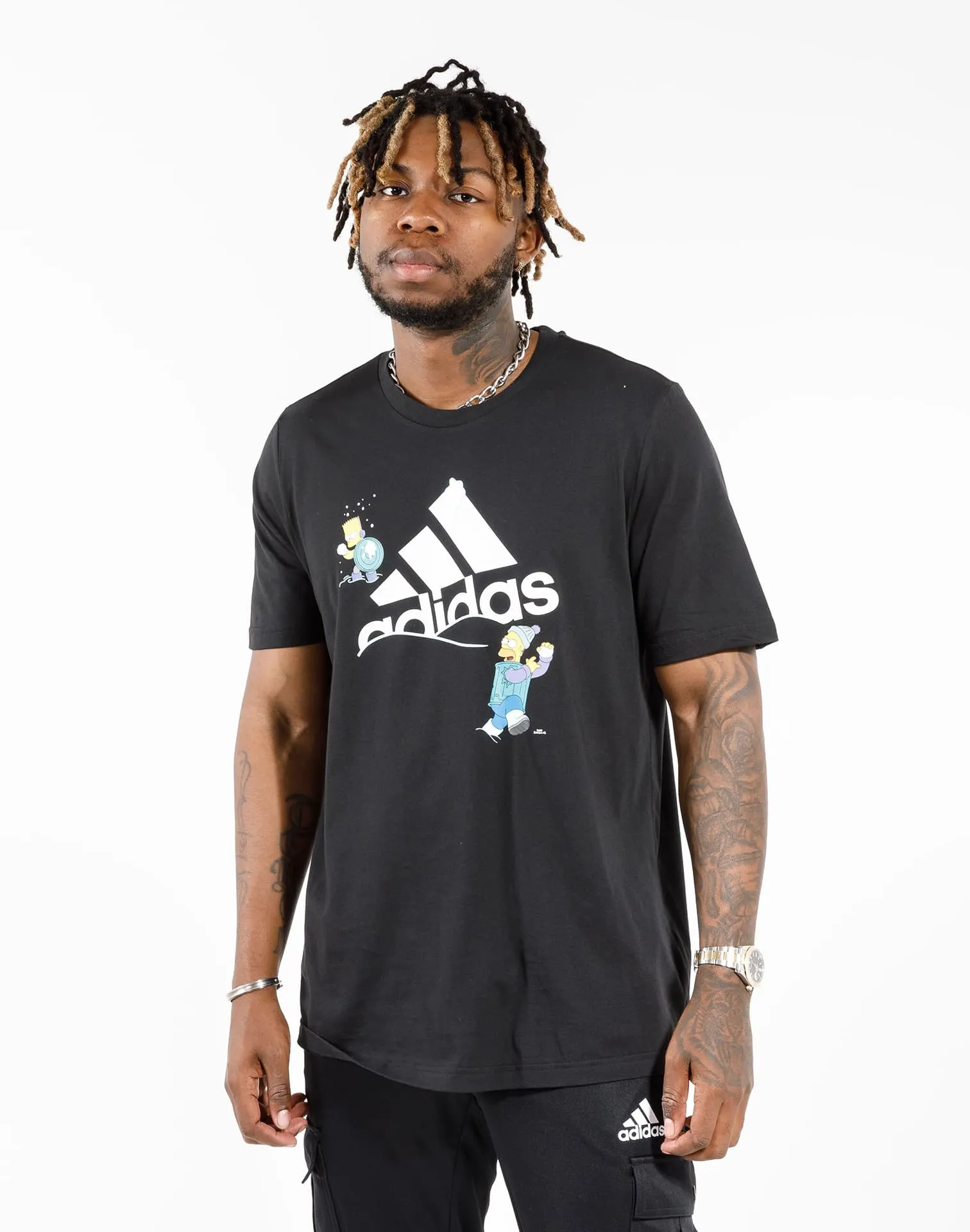 Adidas The Simpsons Snowball Fight Graphic Tee