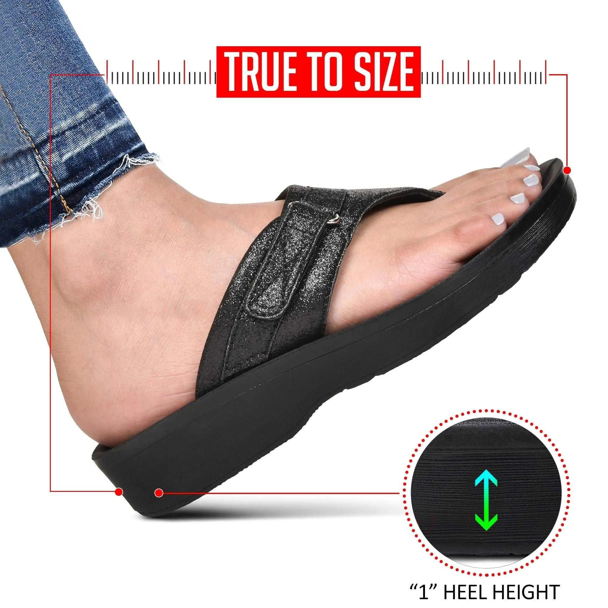 Aerothotic - Glynis Comfortable Casual Thong Women’s Walking Sandals.