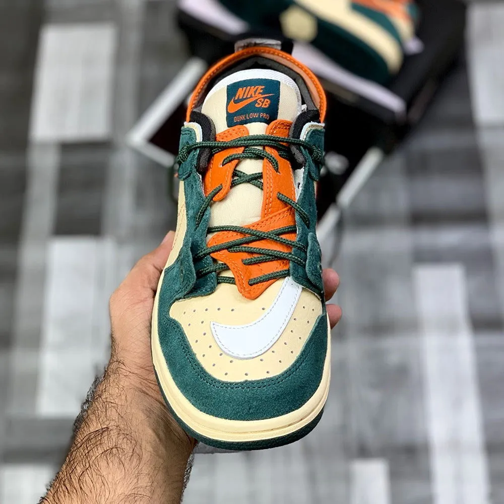 Aj-1 X Sb Dunks Low Pro (Green Orange)