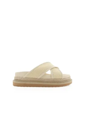 Aysha Sandal Cream Raffia