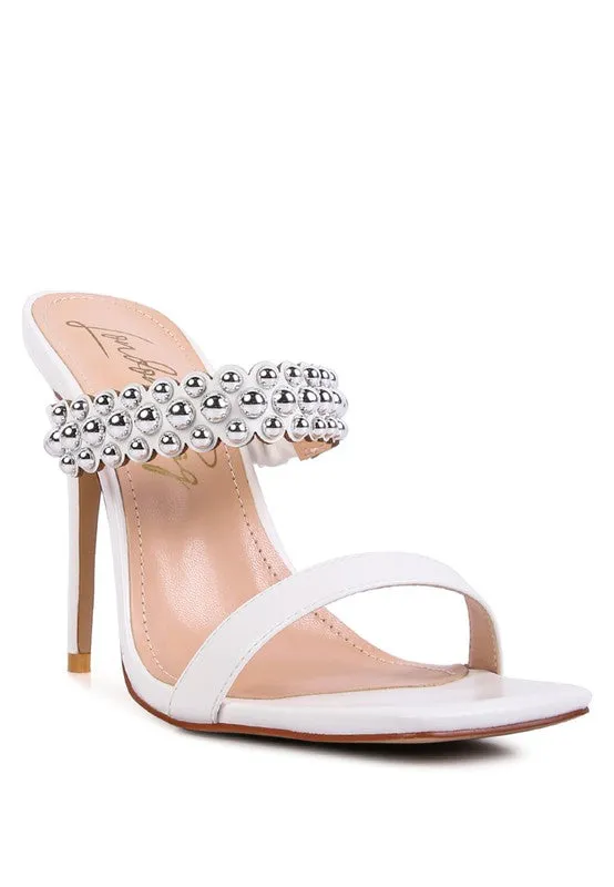 BANDY High Heel Metal Ball Sandals