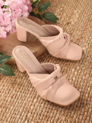 Beige PU Block Mules (TC-KL0001-BEIG)