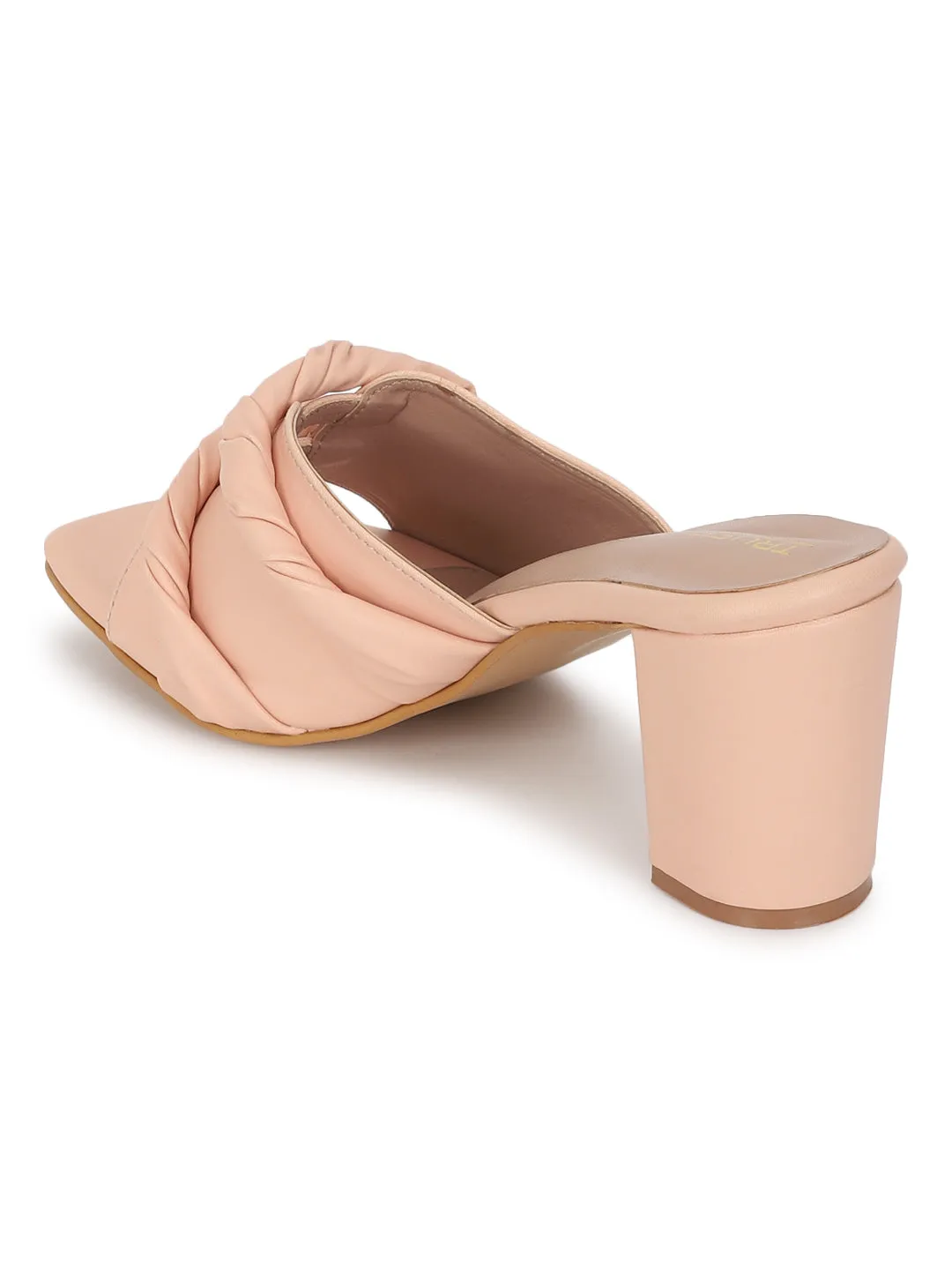 Beige PU Block Mules (TC-KL0001-BEIG)