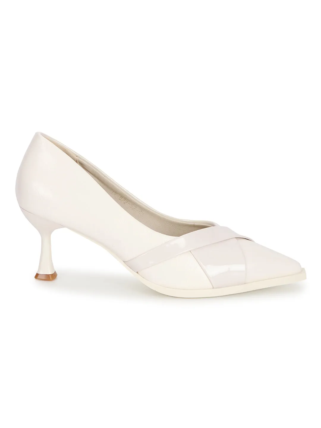 Beige PU Stylish Stiletto Heel Pumps (TC-ML057-BEIG)