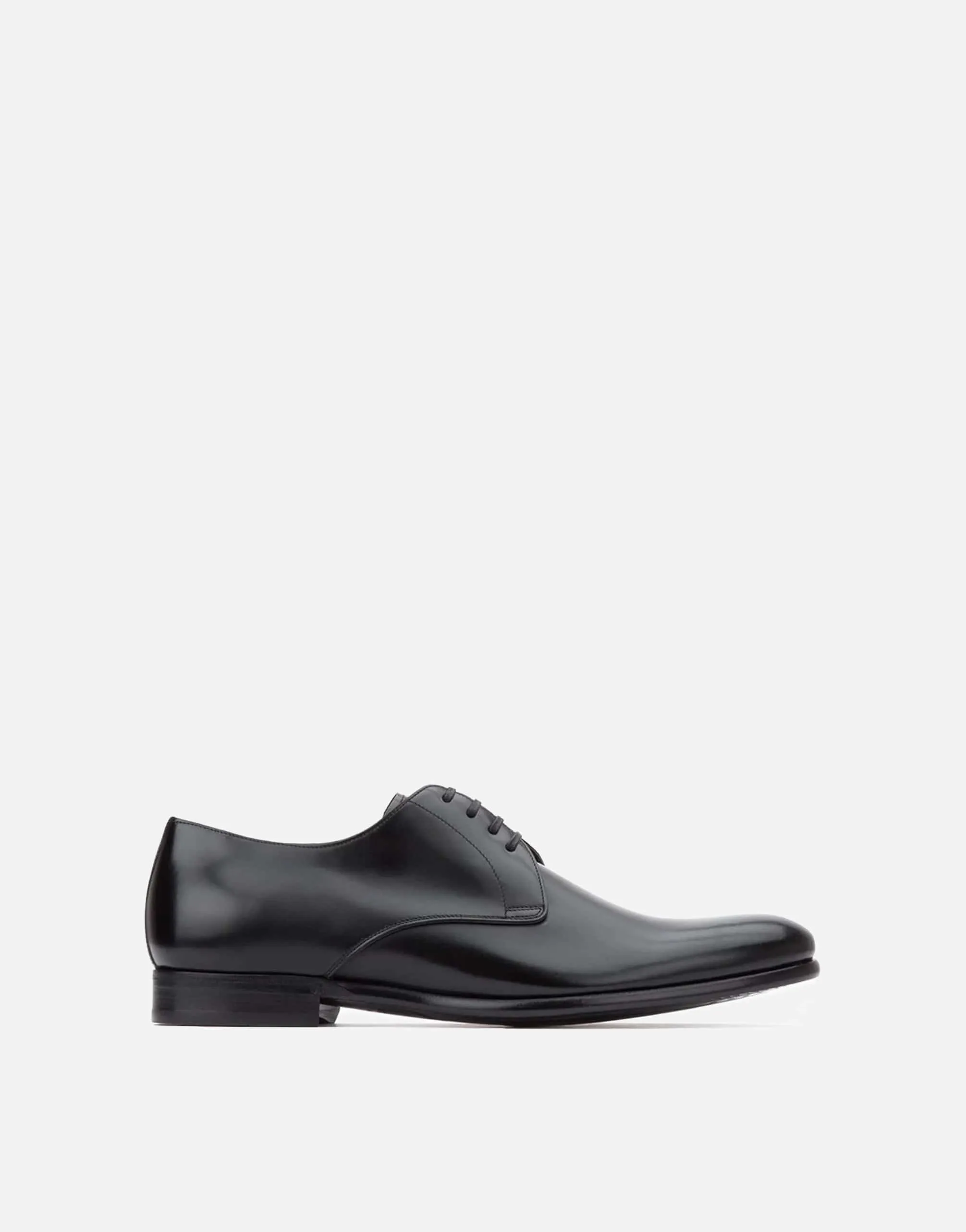 Black Lace-Up Derby Shoes