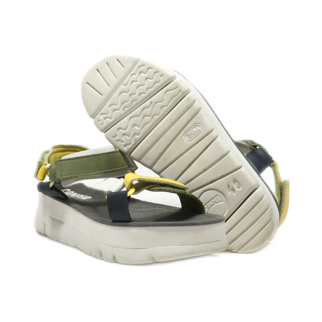 Camper Platform Sandals Leather Multicolour Colour For Women