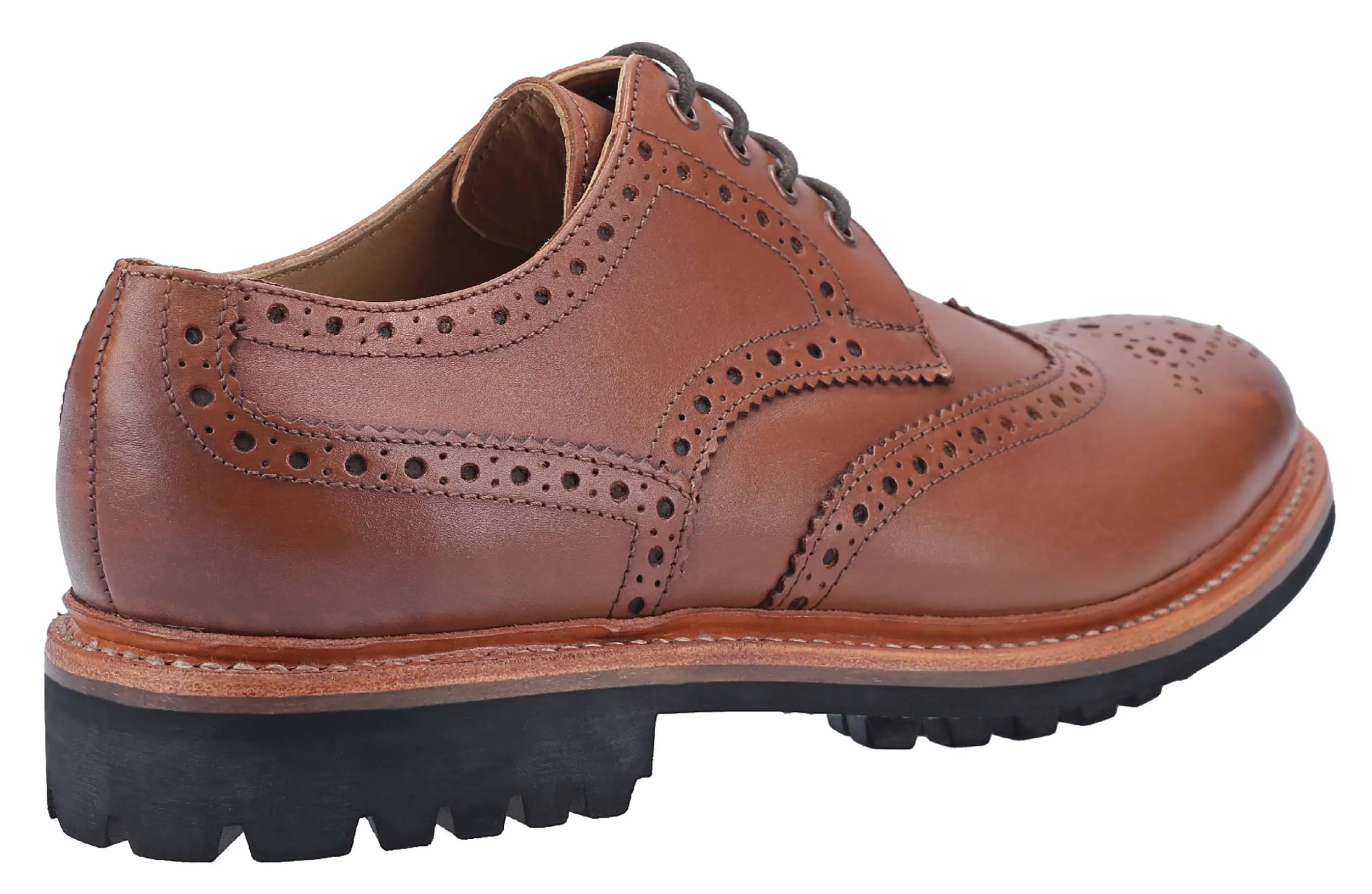 Cotswold Quenington Commando Mens Rugged Sole Brogue Shoe