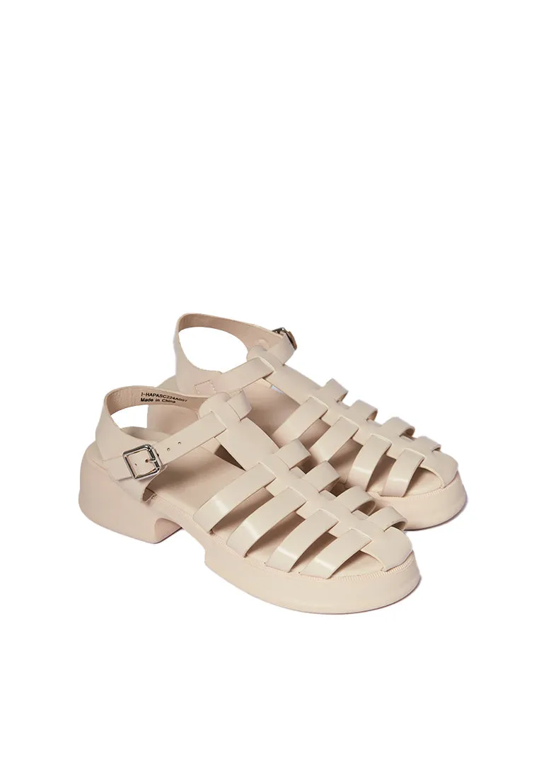 Cream Sandals