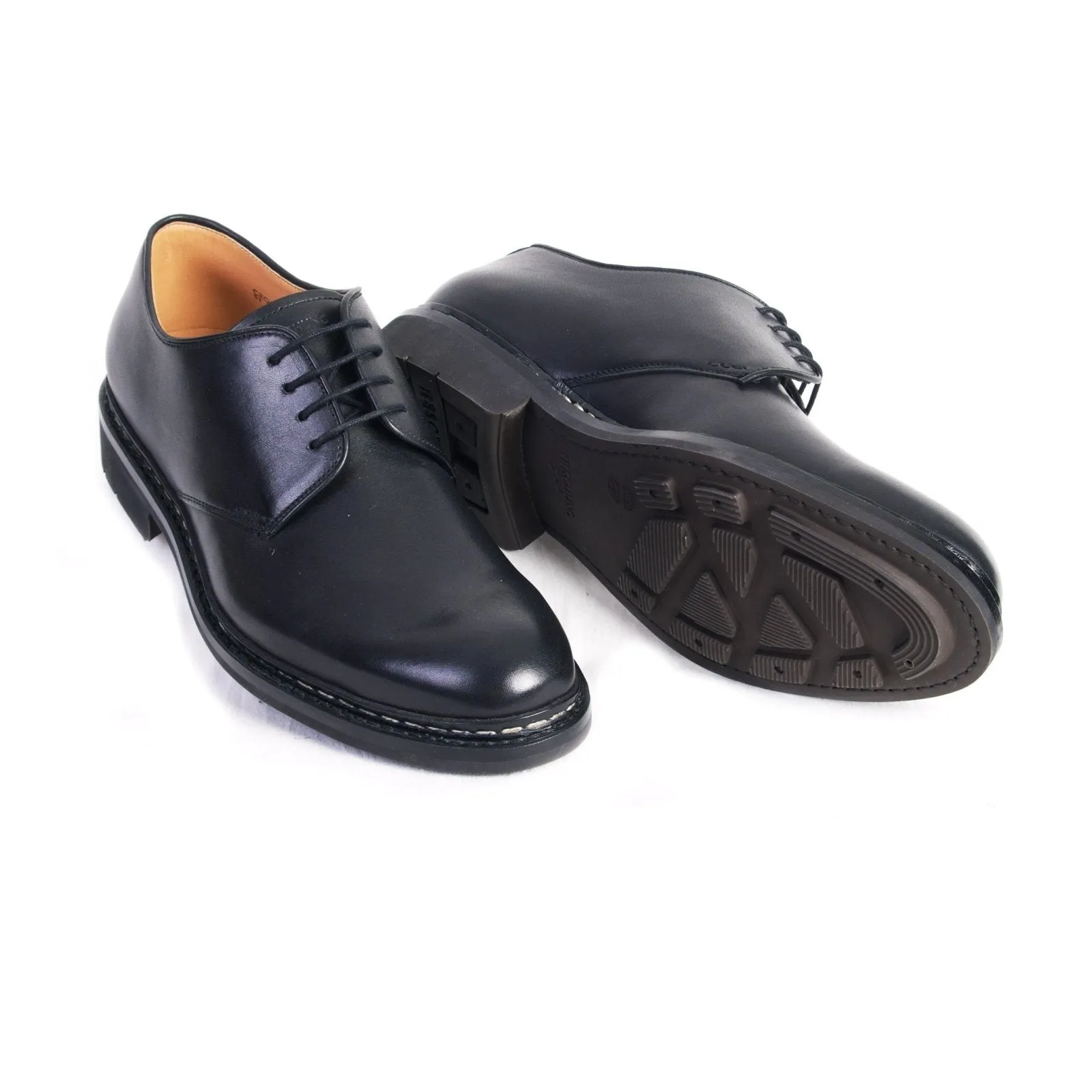 CROCUS | Leather Derby Shoe | Black