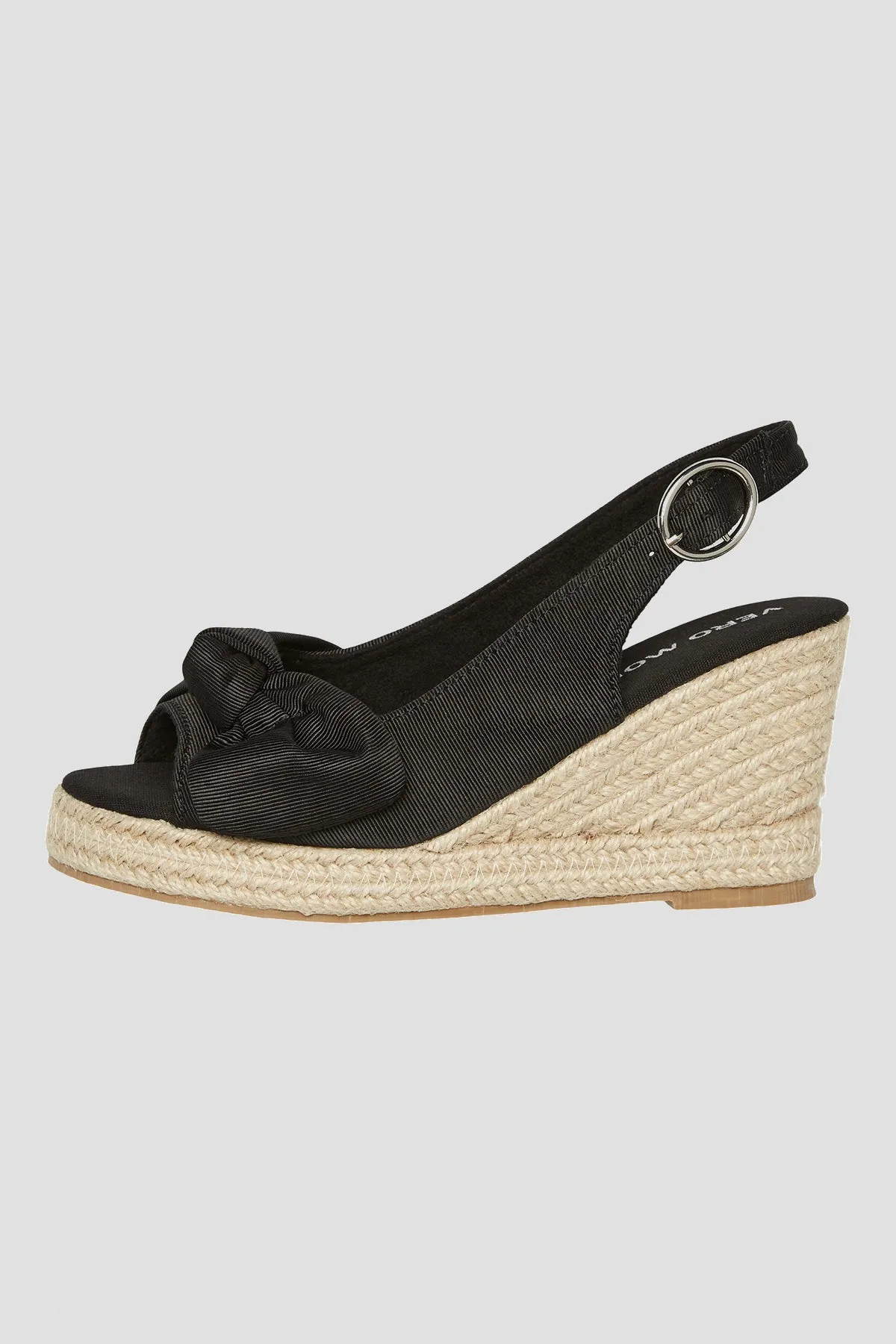 Felia Wedge Espadrille in Black