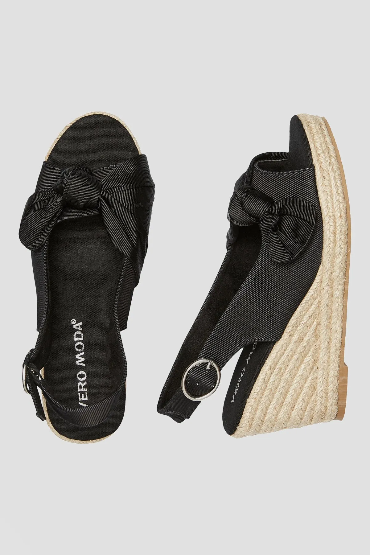 Felia Wedge Espadrille in Black