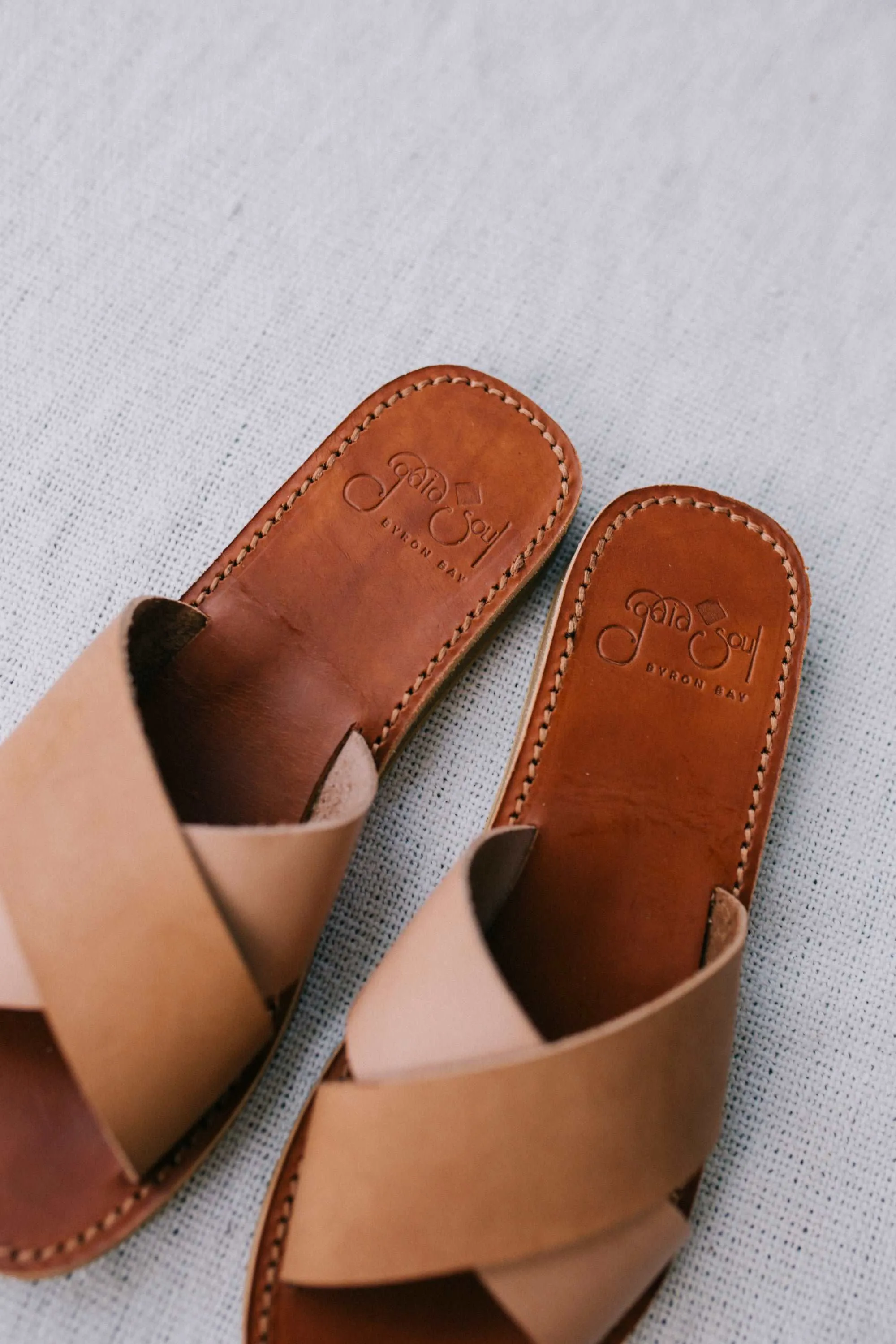 Formentera Sandals - Natural / Tan Leather