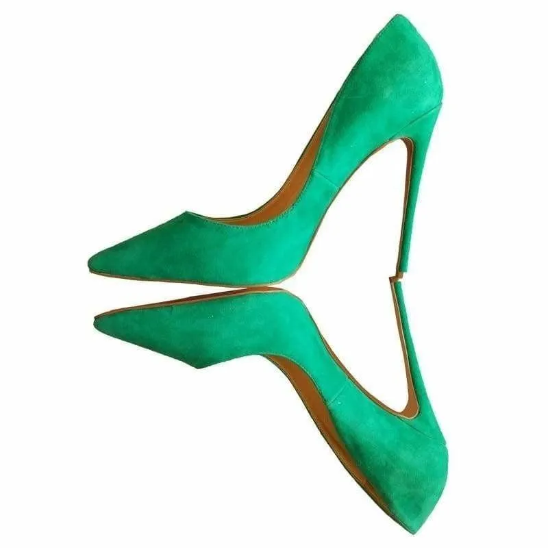 Green  High Heels Stiletto Heel Pumps