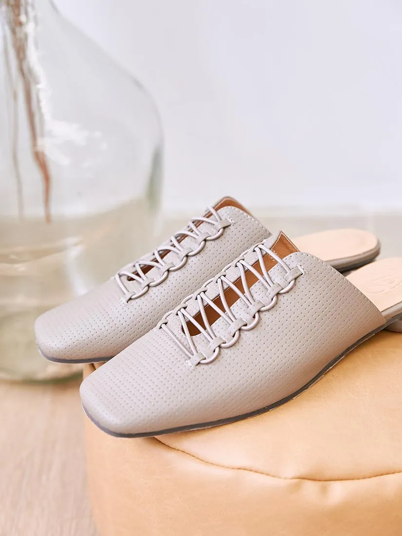 Handmade Slip On Derby Mules