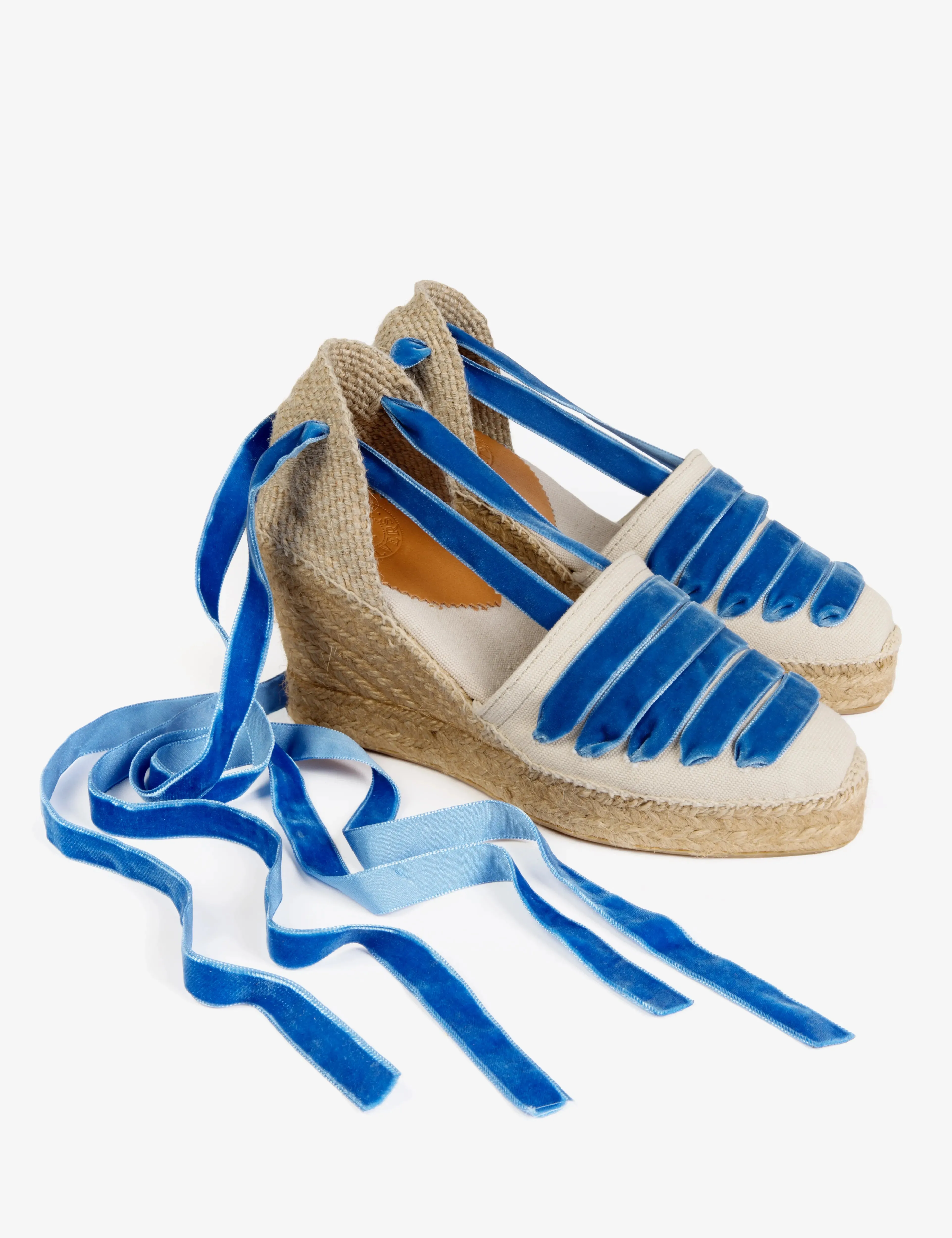 High Valenciana Dali Espadrille - Stone/Blue