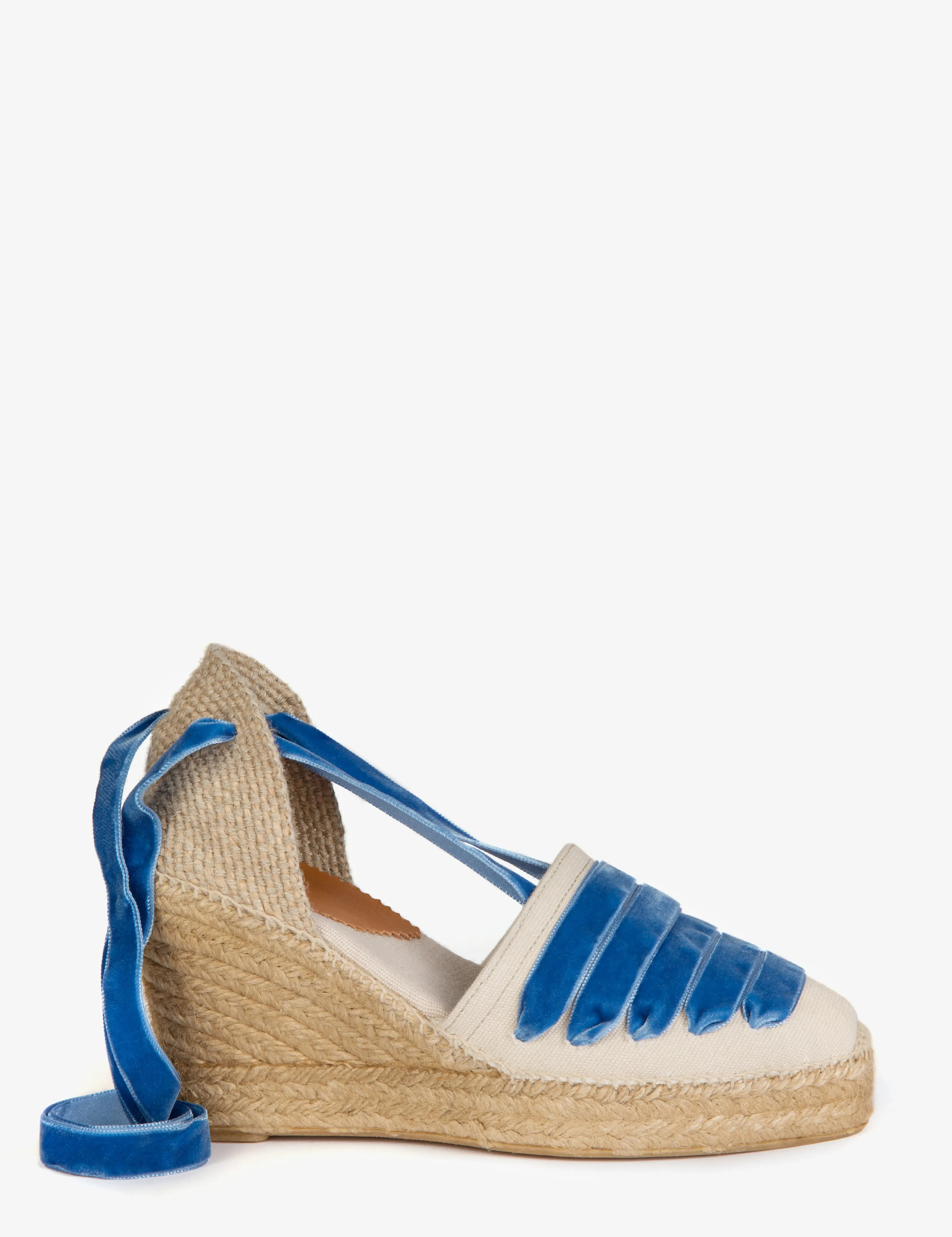 High Valenciana Dali Espadrille - Stone/Blue