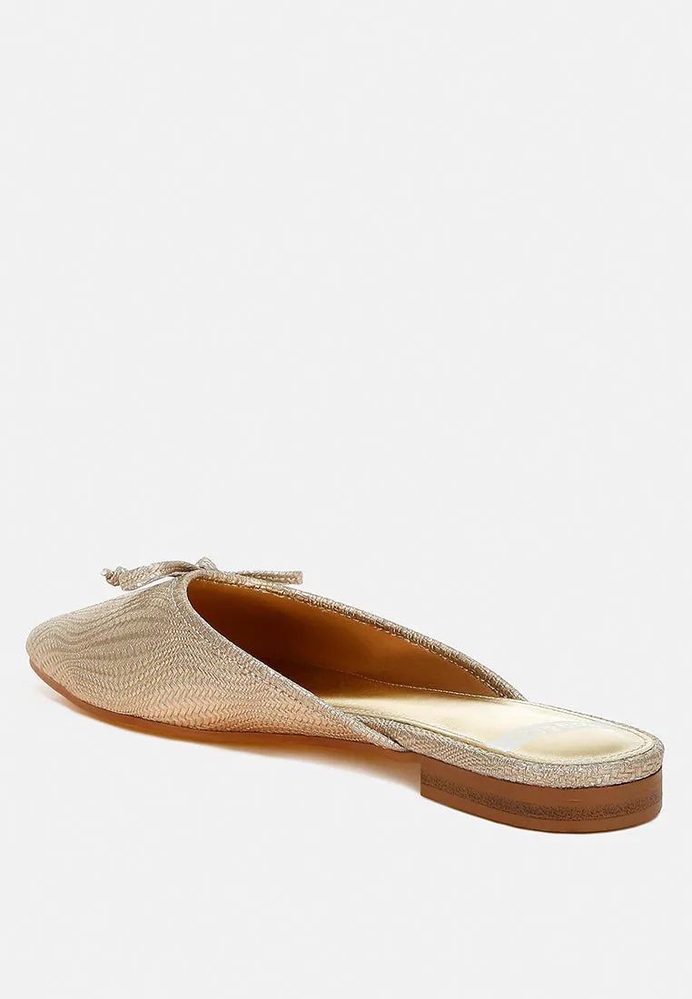 Jaylor Party Bow Slip-On Mules