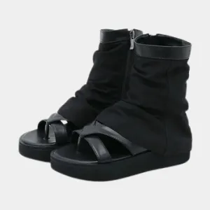 Joskaa 2024 New Platform Boots Chunky Sandals