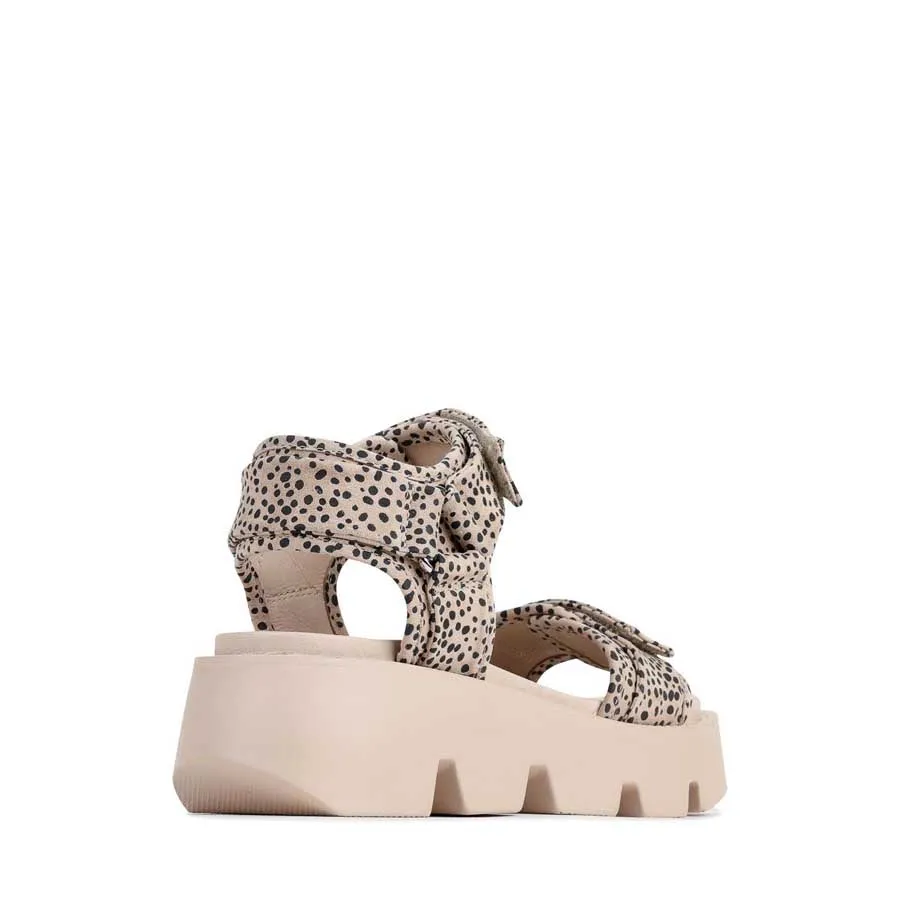 KAIDA SUEDE PLATFORM SANDALS