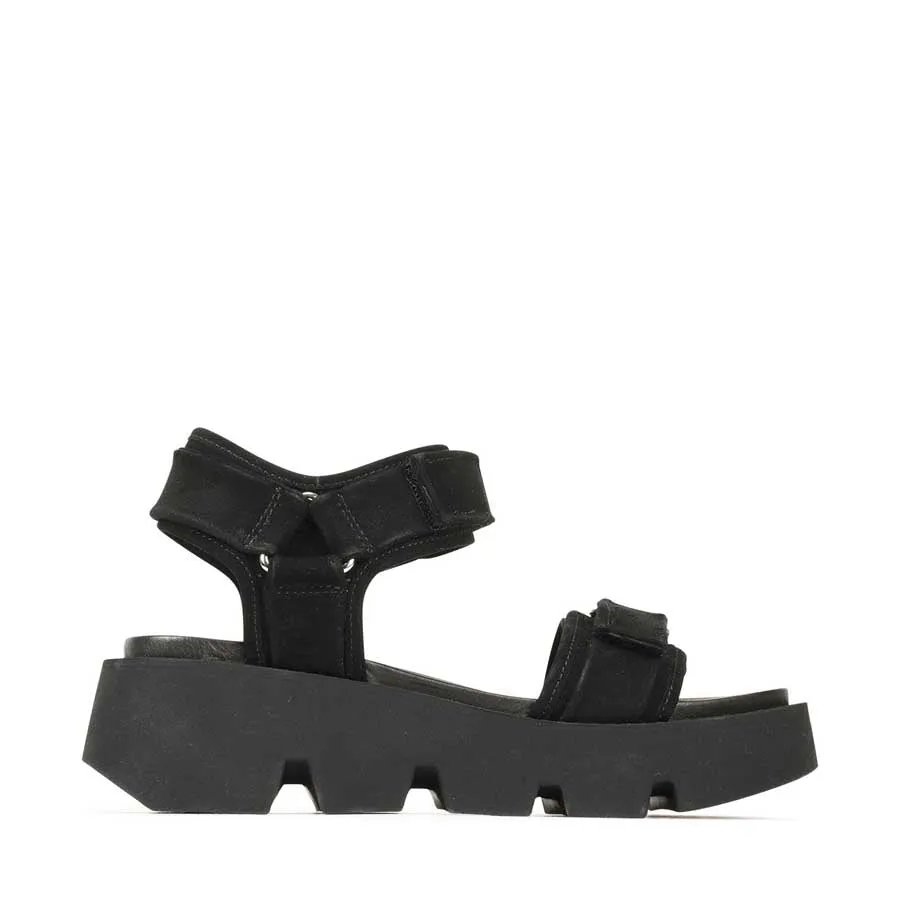 KAIDA SUEDE PLATFORM SANDALS