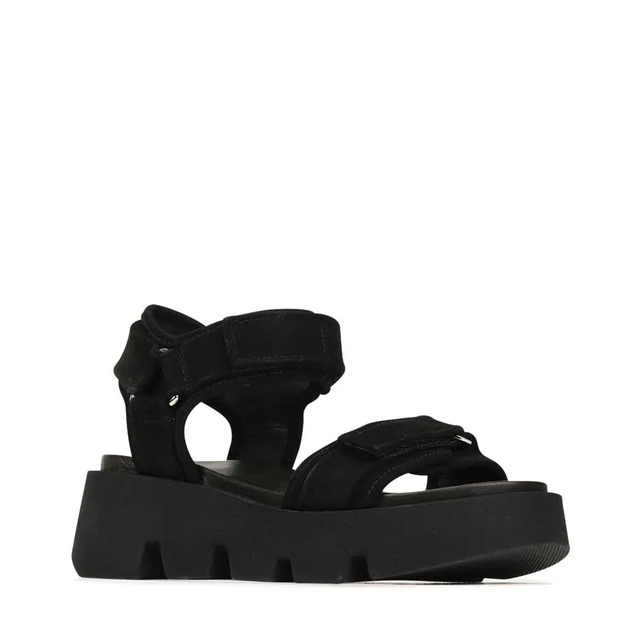 KAIDA SUEDE PLATFORM SANDALS