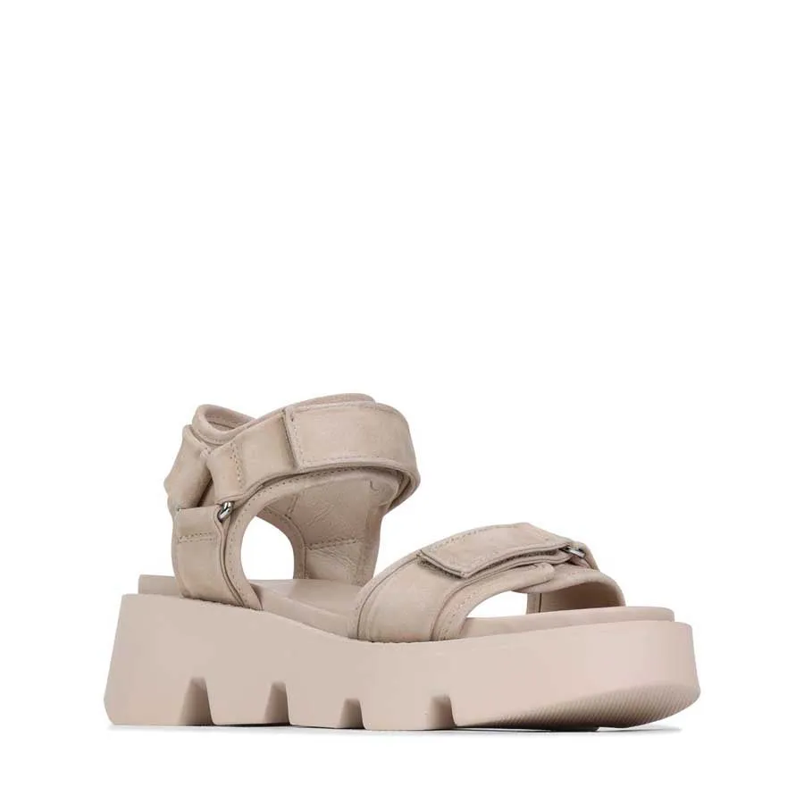 KAIDA SUEDE PLATFORM SANDALS