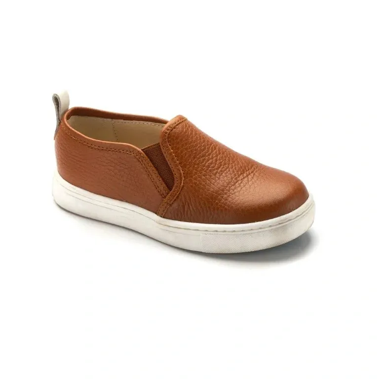 Kyrell - Tan Soft Leather Sneaker for Boy/Girl by Manuela de Juan