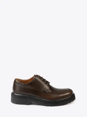 Leather derby shoes