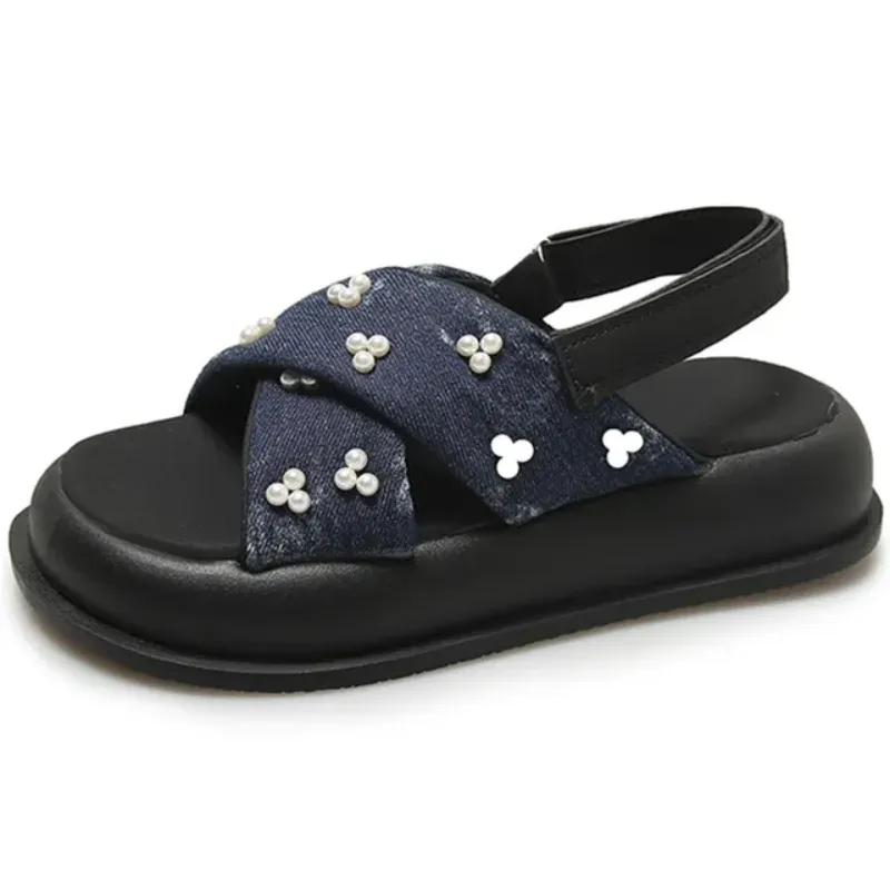 Liana Denim Summer Sandals