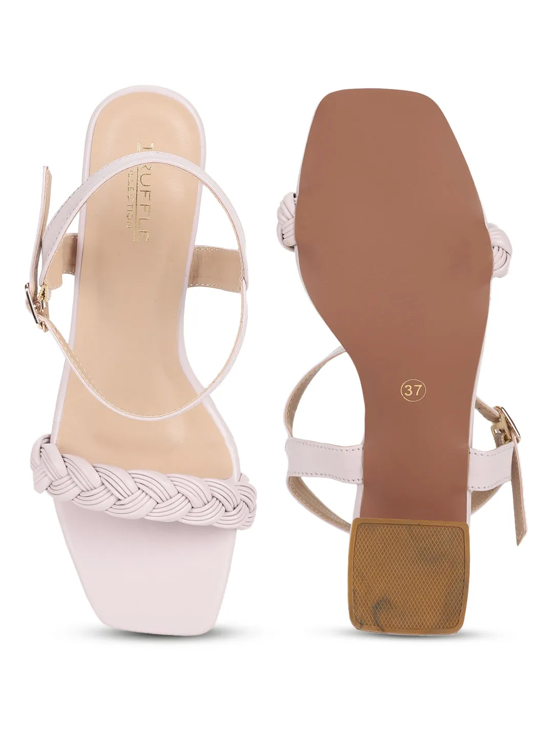 Lilac Purple PU Braided Block Sandals (TC-MSI-103-LILAC)