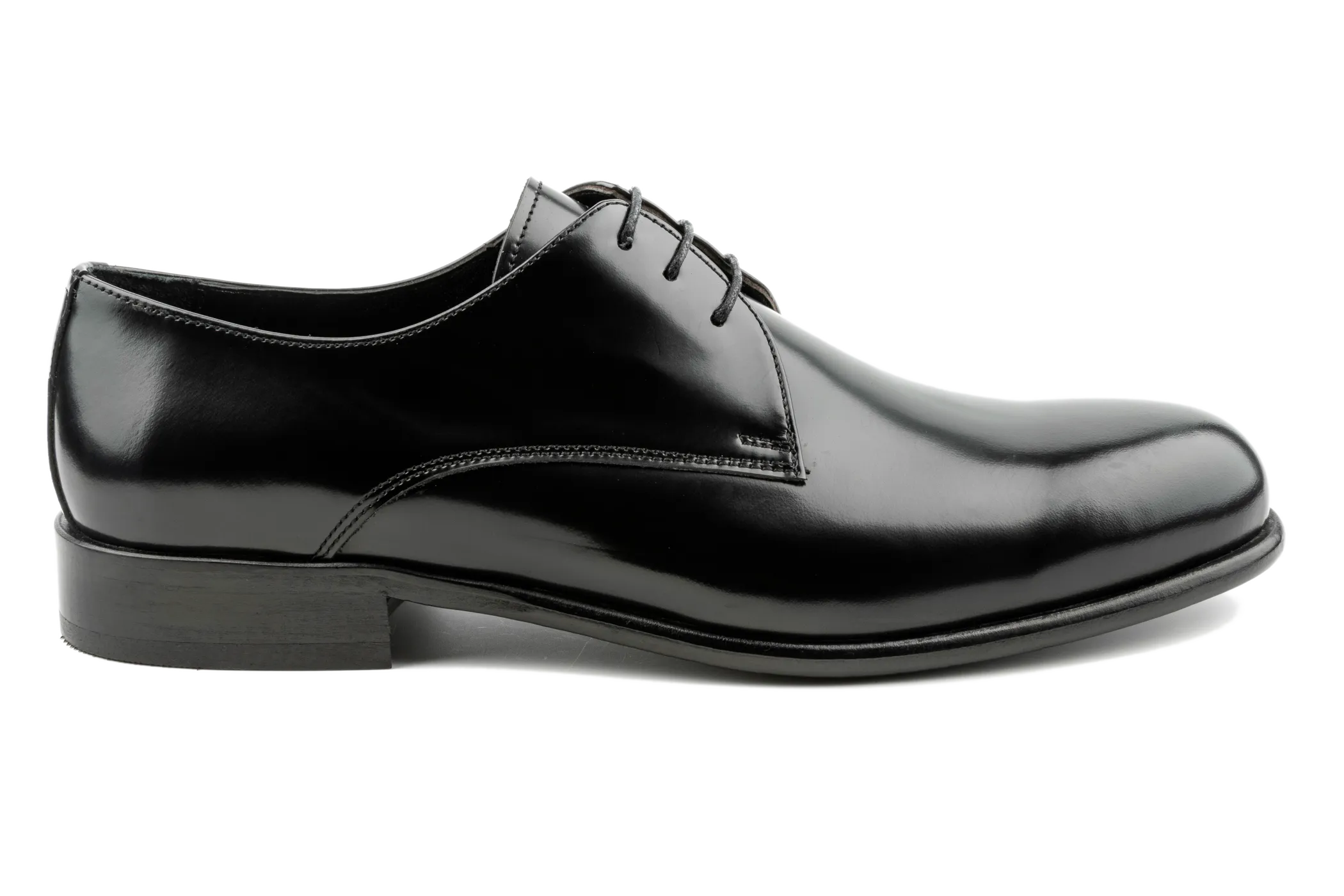 Men's Formal Derby Shoes, Patent Leather Business Shoes with Leather Outsole, Classic Plain Toe Lace-Up For Men, Debbano Lou Men's Formal Derby Shoes, Patent Leather Business Shoes with Leather Outsole, Classic Plain Toe Lace-Up For Men