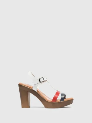 Multicolor Platform Sandals