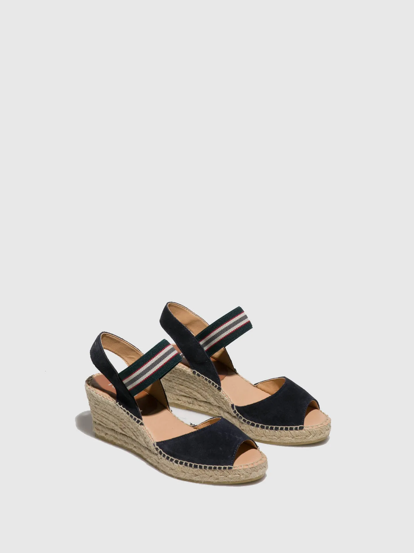 Navy Platform Sandals