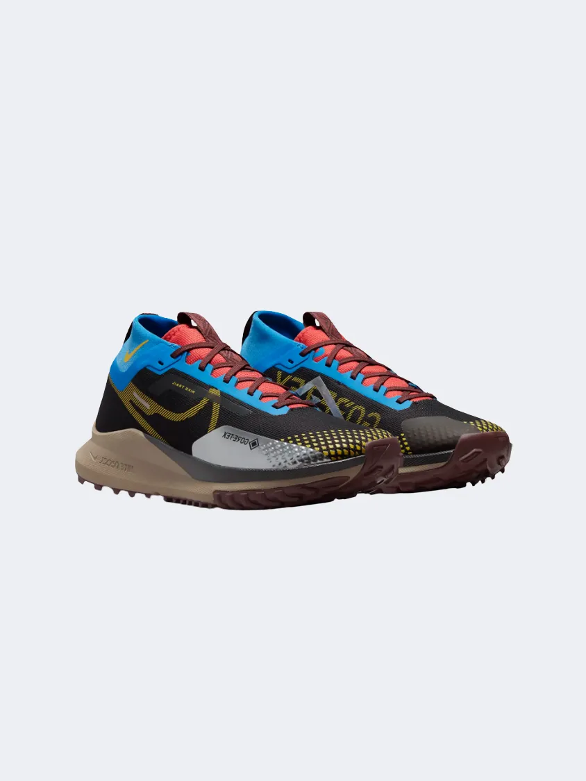 Nike React Pegasus Trail 4 Men Running Shoes Black/Blue/Red