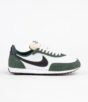 Nike Waffle Trainer 2 Shoes - White / Black - Pro Green - Hyper Royal