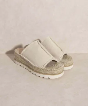 OASIS SOCIETY Adelyn - Beige Linen Espadrilles