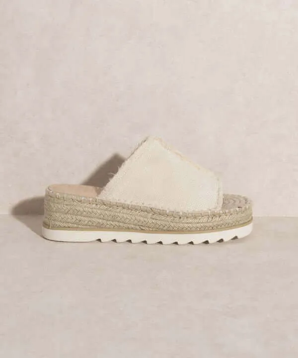 OASIS SOCIETY Adelyn - Beige Linen Espadrilles