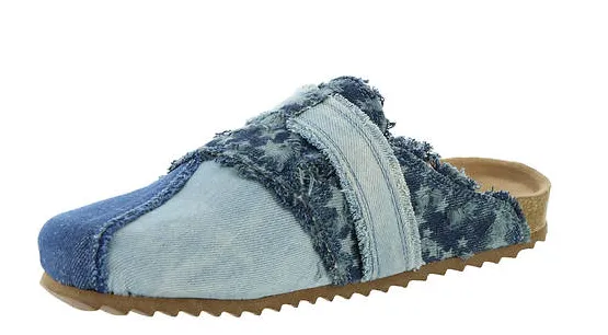 "Mindy" By Very G Slip on Mule Clog (Denim)