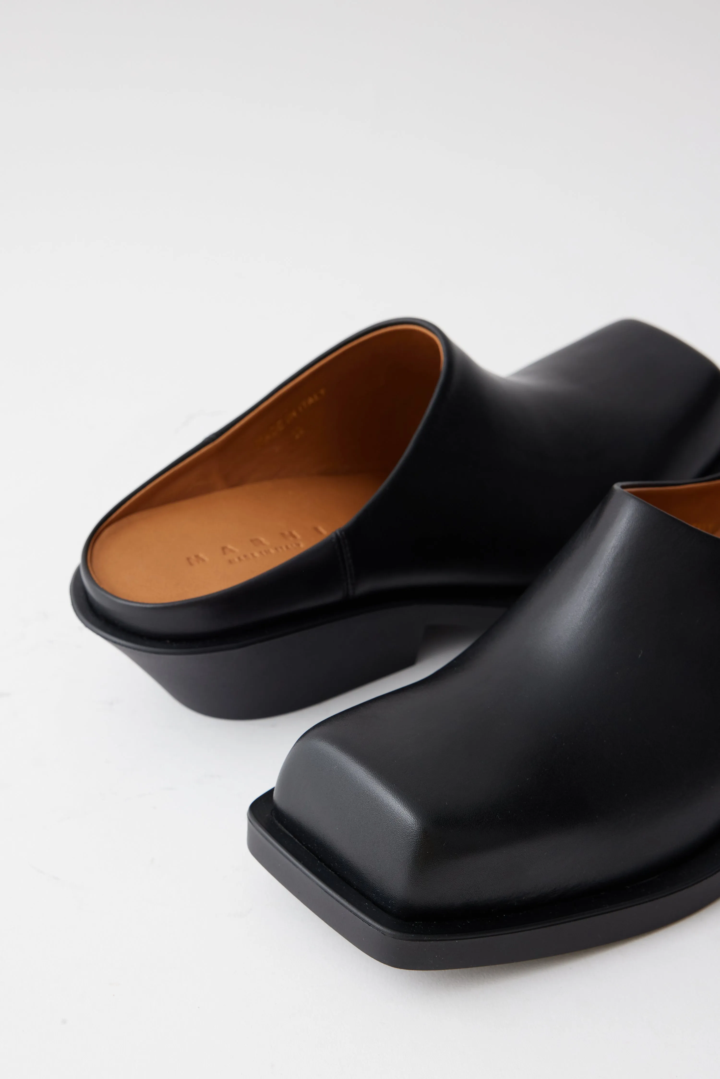 Sabot Square Toe Mules