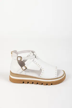 SORENS SANDAL WHITE LEATHER