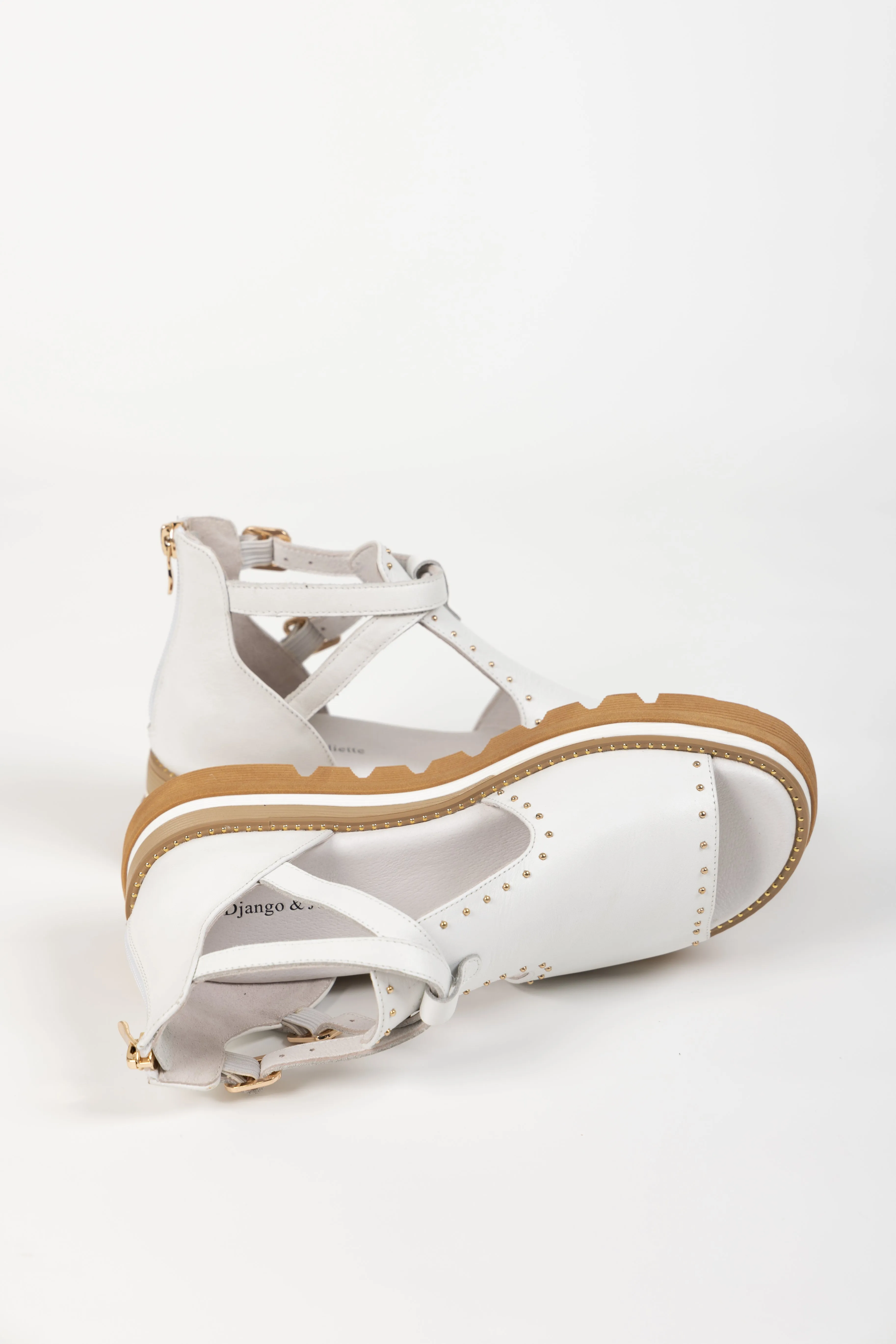 SORENS SANDAL WHITE LEATHER