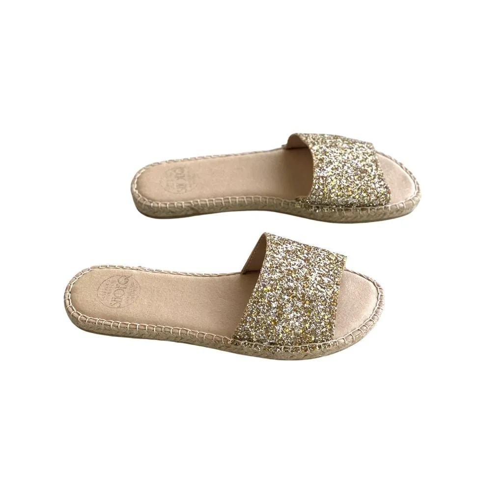 Summer Espadrille in Gold Glitter - Outlet item