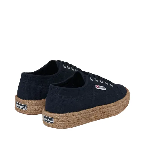 Superga scarpa sneakers da donna in tela con 2730 S00CF20 933 blu