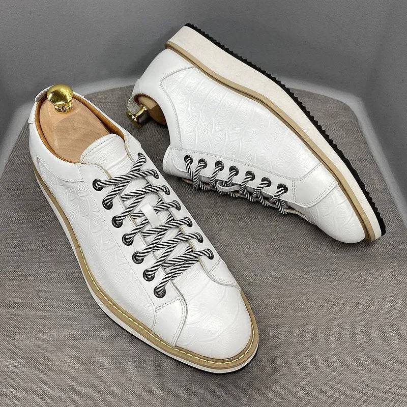 Tanned Cowhide Lace-Up Derby Sneaker for Men