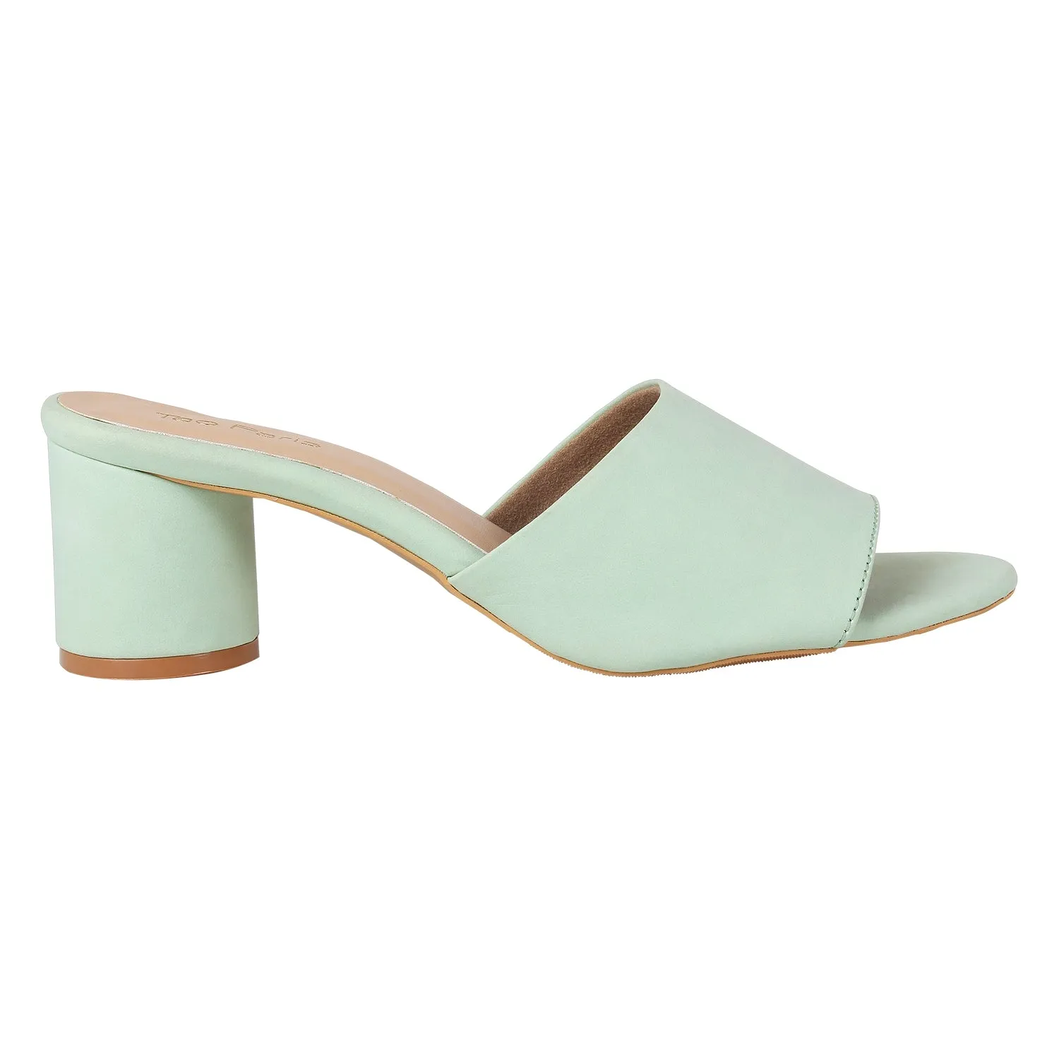 Tao Paris Meg 10002-05 Green Solid Mules