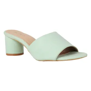 Tao Paris Meg 10002-05 Green Solid Mules