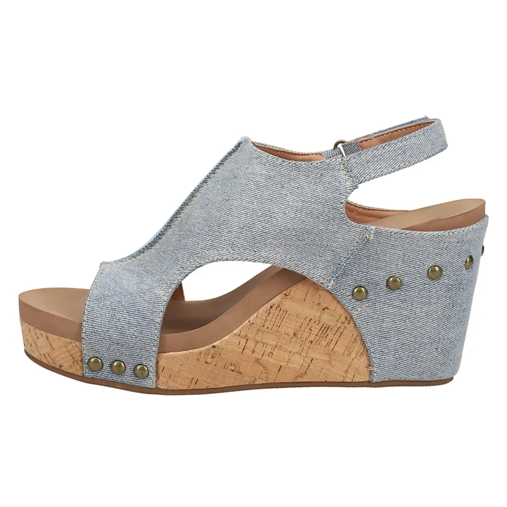 Tiffanee Studded Wedge Sandals