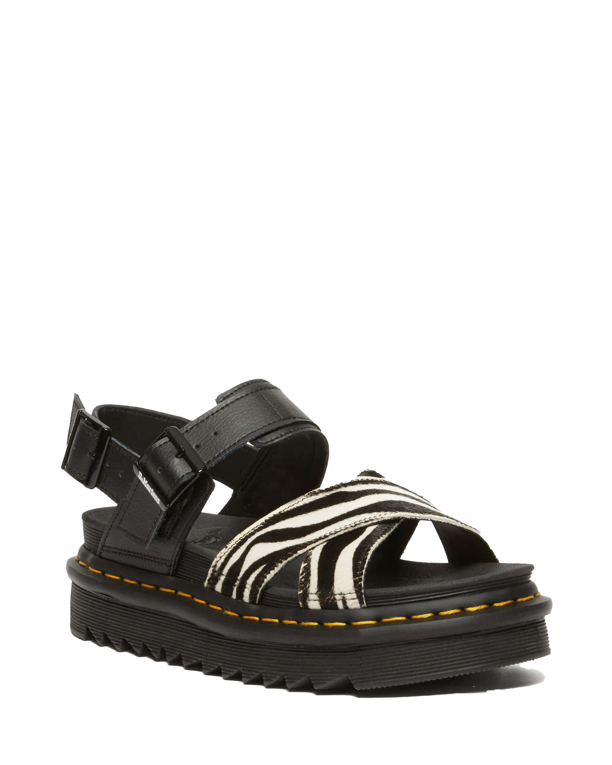 Voss II Sandals in Zebra & Black